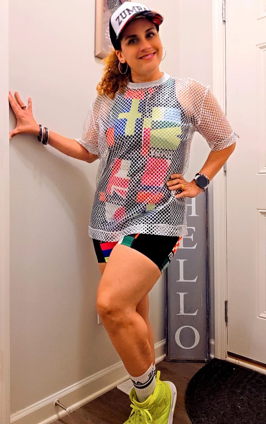 Customer photo review of Worldwide Unisex Mesh Crew Neck Top