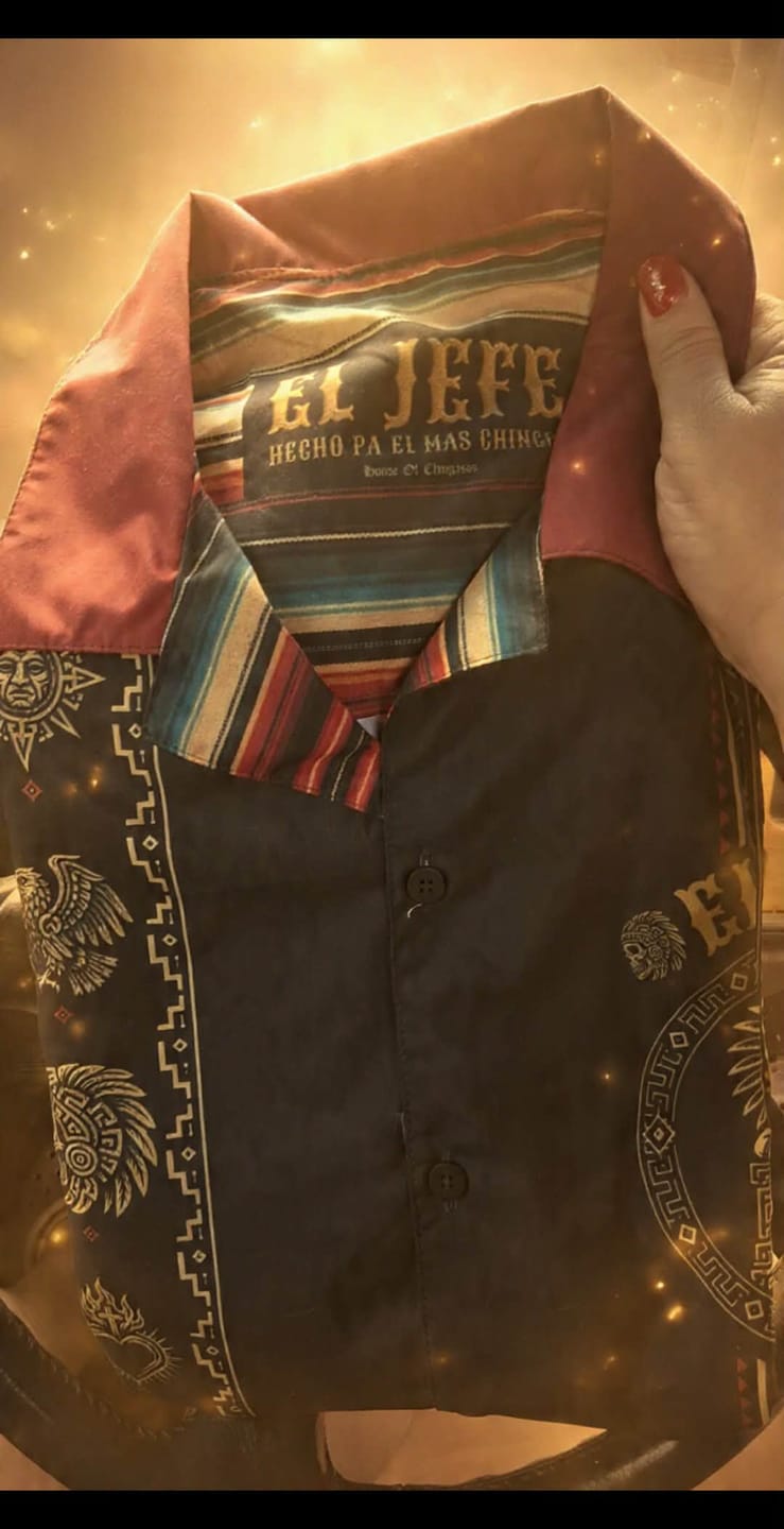 Customer photo review of El Jefe Azteca Guayabera