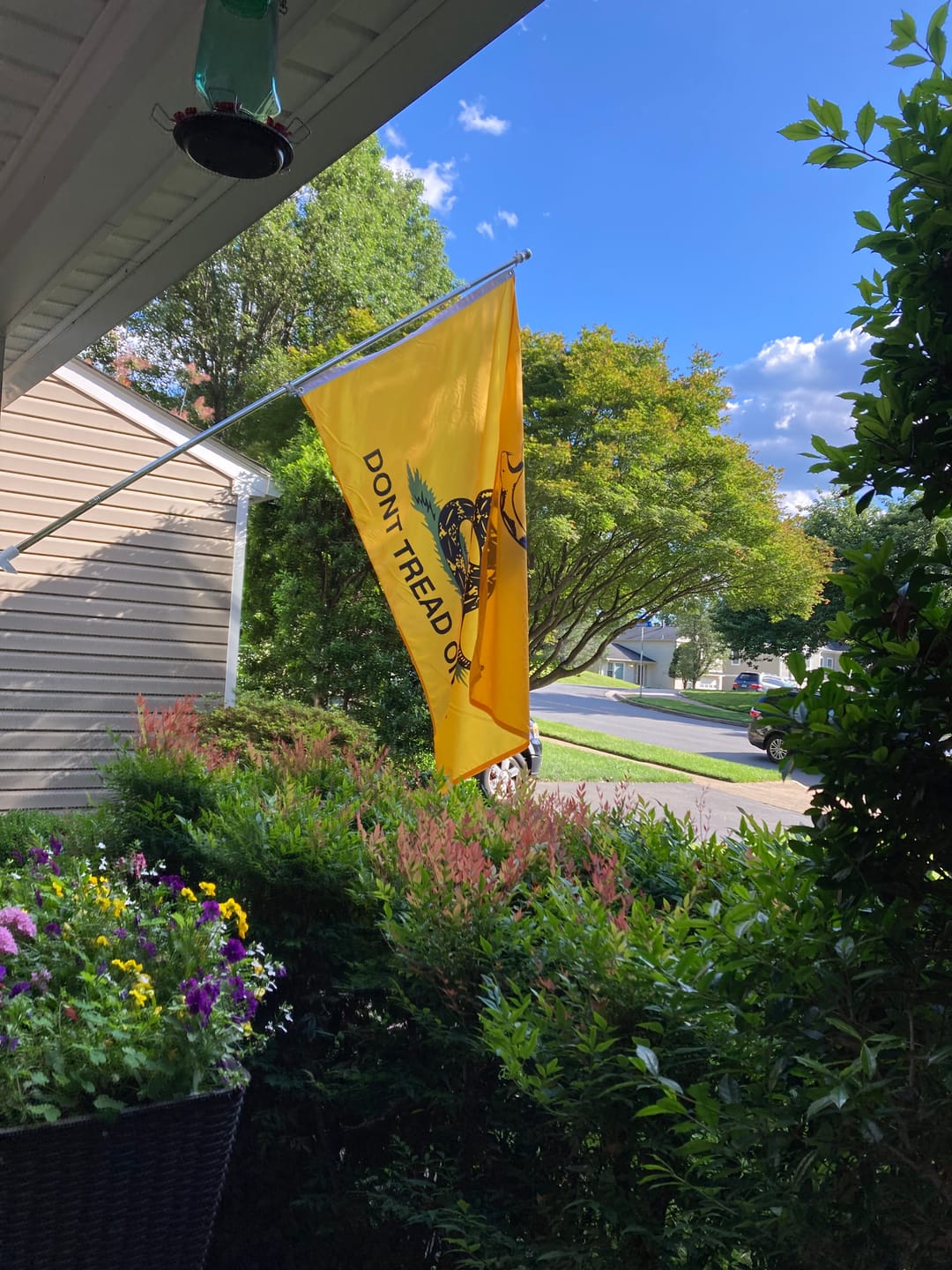 Customer photo review of Gadsden "Don't Tread on Me" Flag - Premium Quality Nylon
