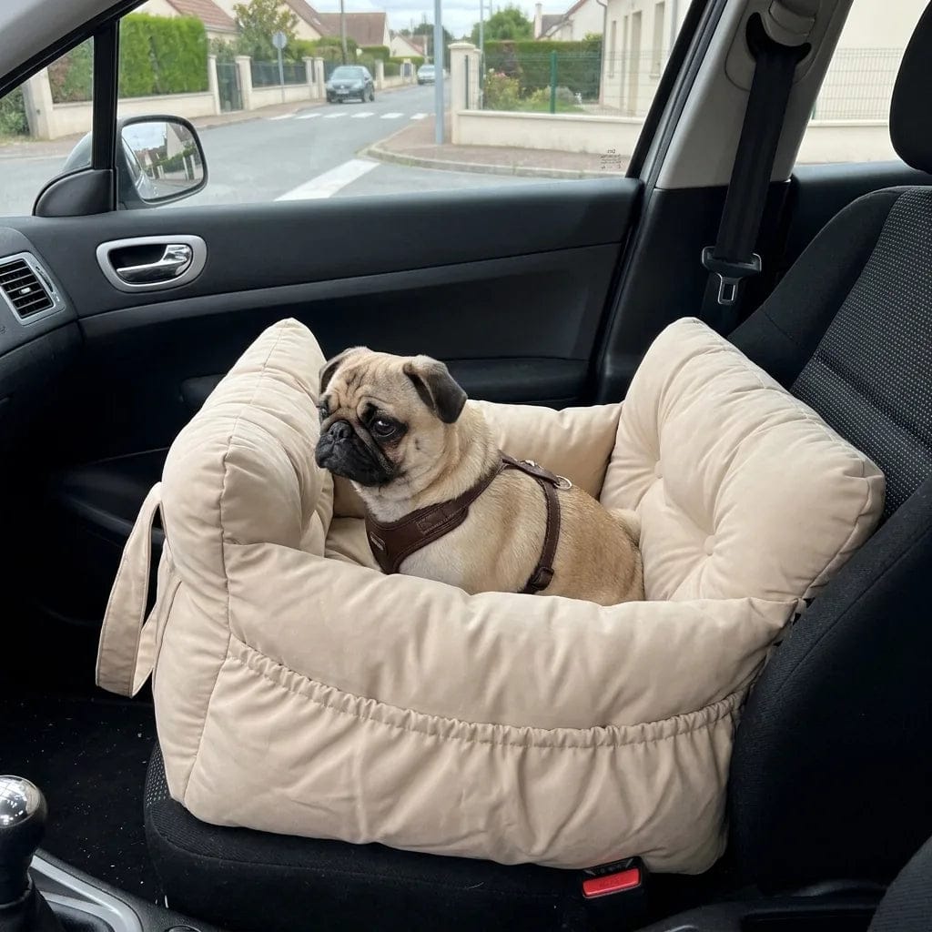 Customer photo review of Panier de transport chien voiture