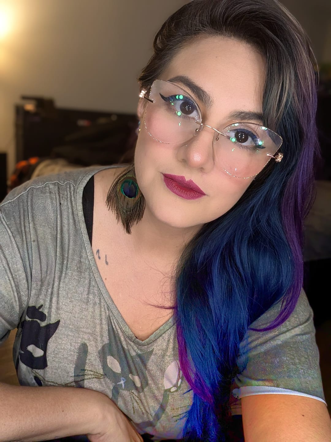 Customer photo review of Larisa Eyeglasses
