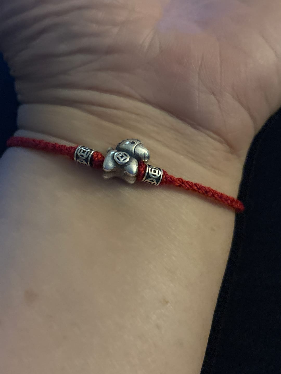 Customer photo review of 2026 Zodiac Horse Bracelet–Red String “Wealth Arrives Swiftly”