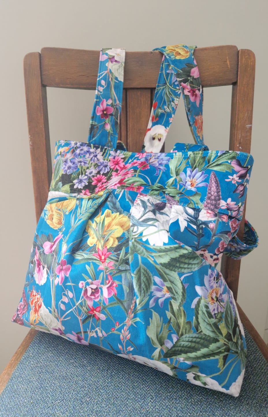 Customer photo review of Summer Floral Digital Velvet Fabric