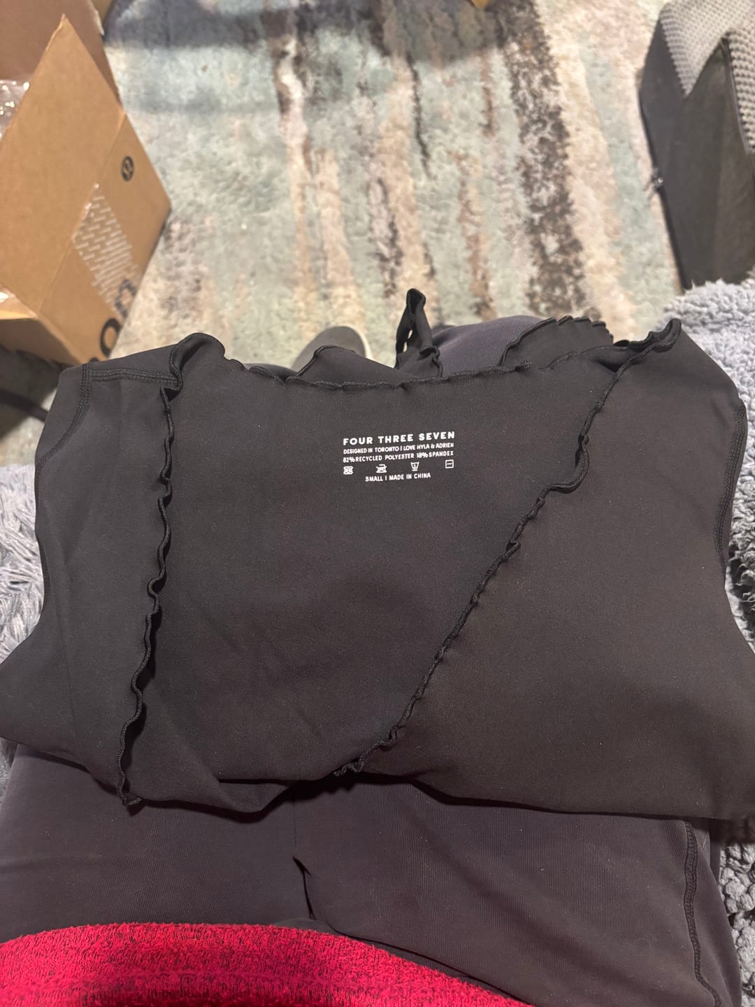 Customer photo review of The Wrap Top / Black