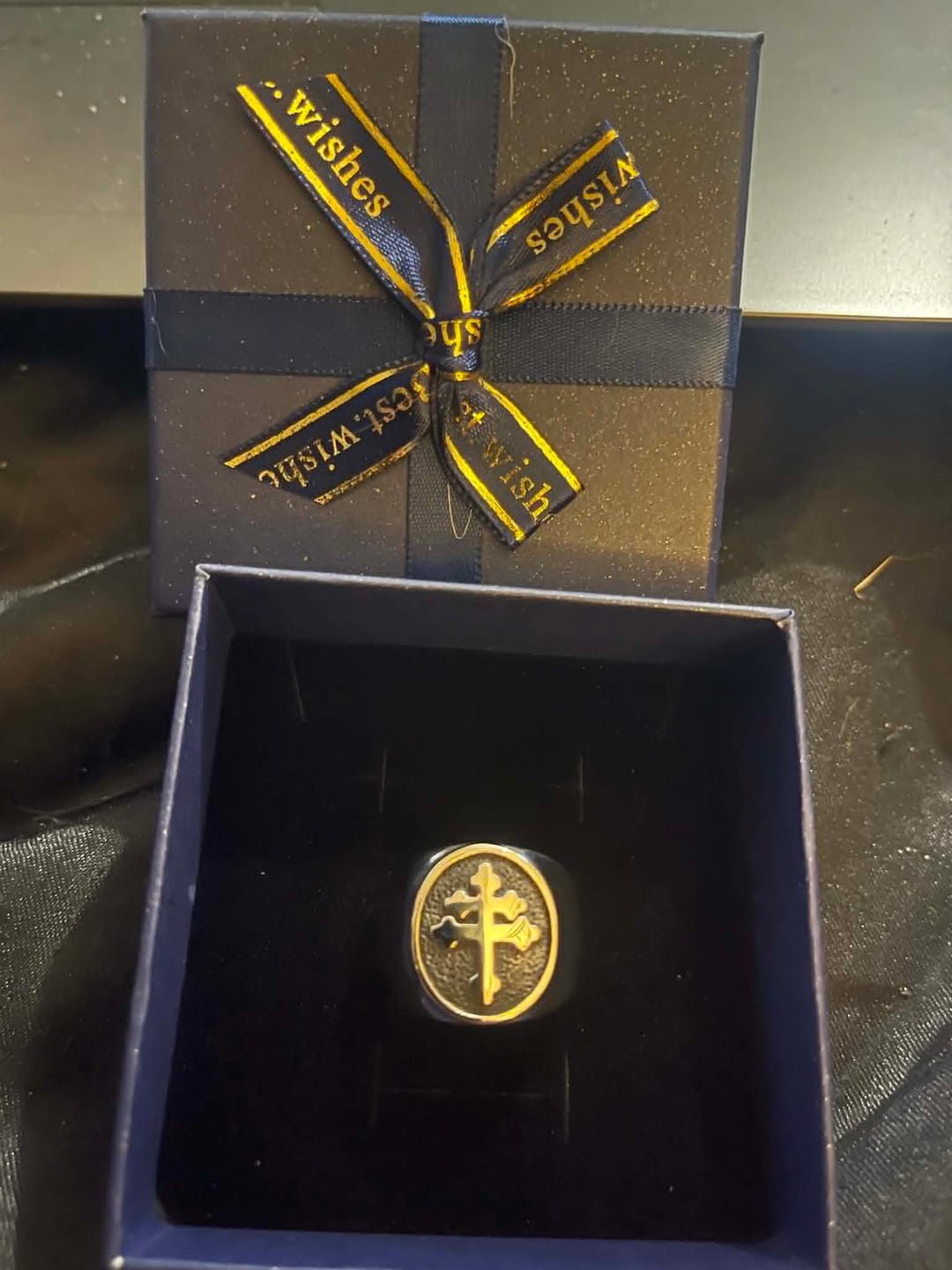 Customer photo review of Bague Croix de Lorraine