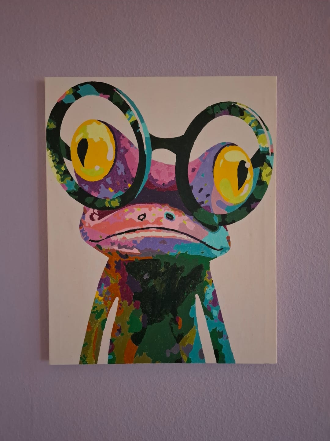 Customer photo review of Malen nach Zahlen - Fröhlicher Frosch