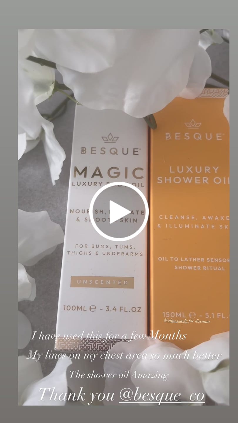Customer video review of Besque® Shower Oil - 150ml