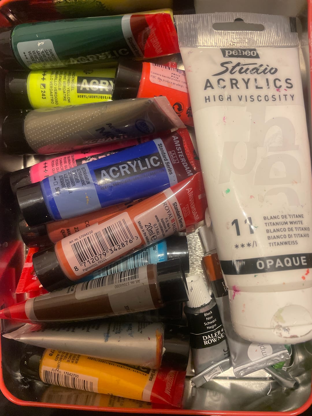 Customer photo review of Pebeo Studio - Acrílicos Tubos 100 ml