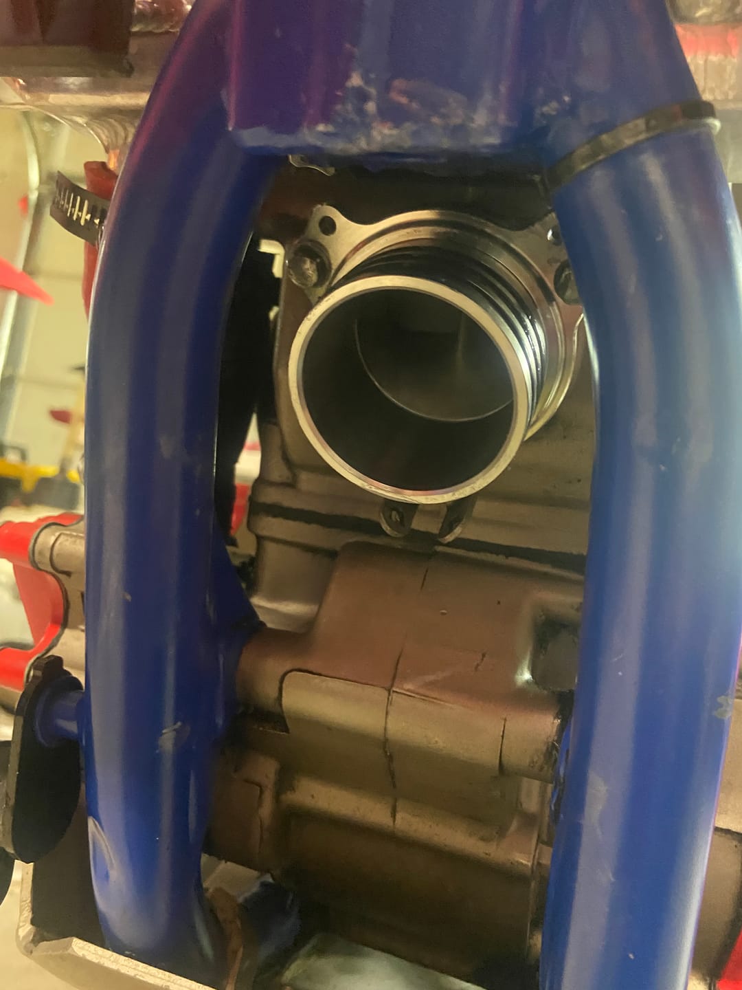 Customer photo review of 1985-2001 Honda CR500 High Flow Billet Exhaust Flange