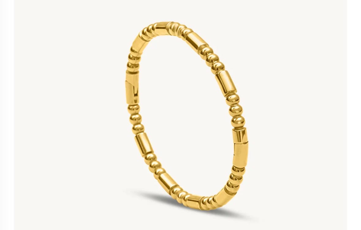 Customer photo review of Golden Stream Bangle Bracelet