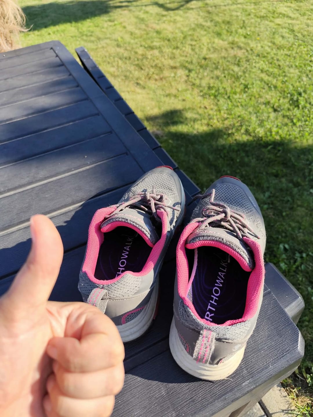 Customer photo review of OrthoWalk Premium Orthopedic Insoles