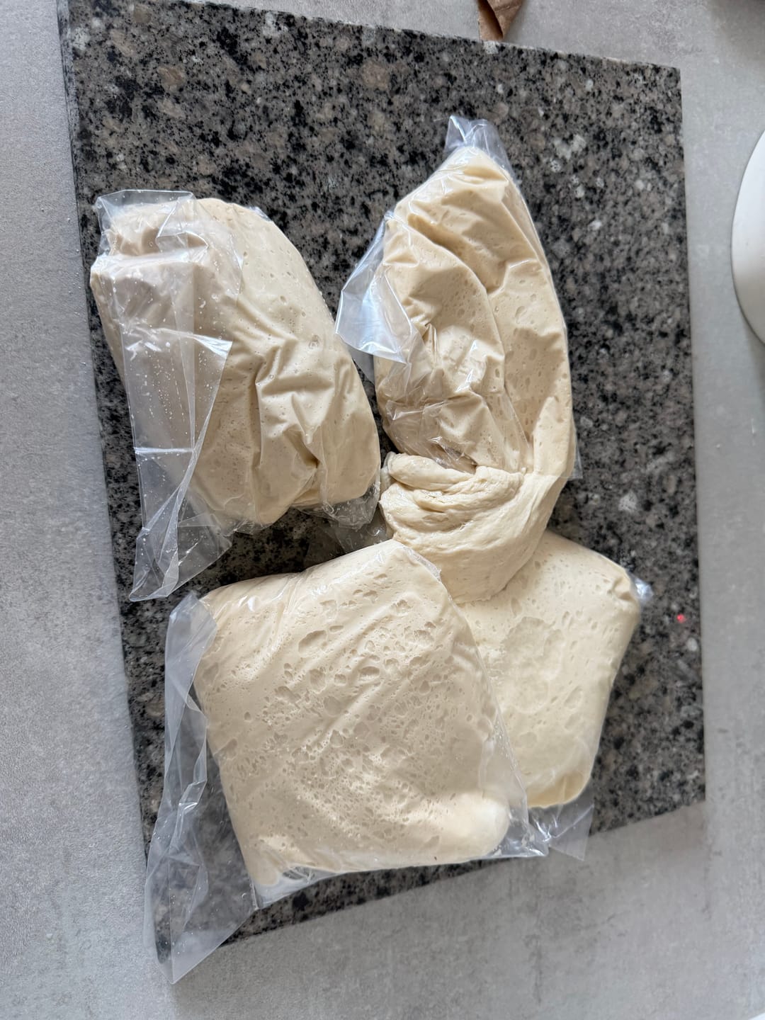Customer photo review of Sourdough Pizza Dough Balls (Frozen)