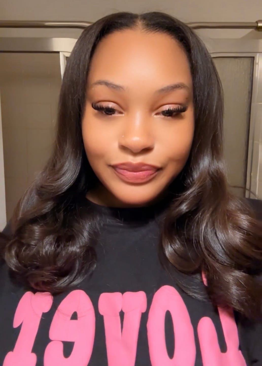 Customer photo review of Mink Brazilian Bundle