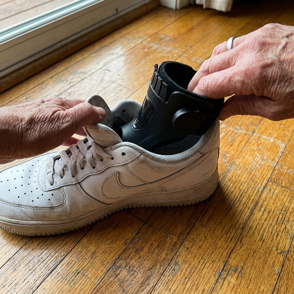 Customer photo review of Stride AFO Brace — Foot Drop Support