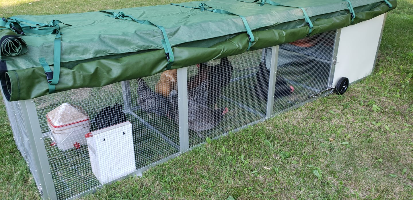 Customer photo review of Mobile Chicken Coop / Chicken Tractor