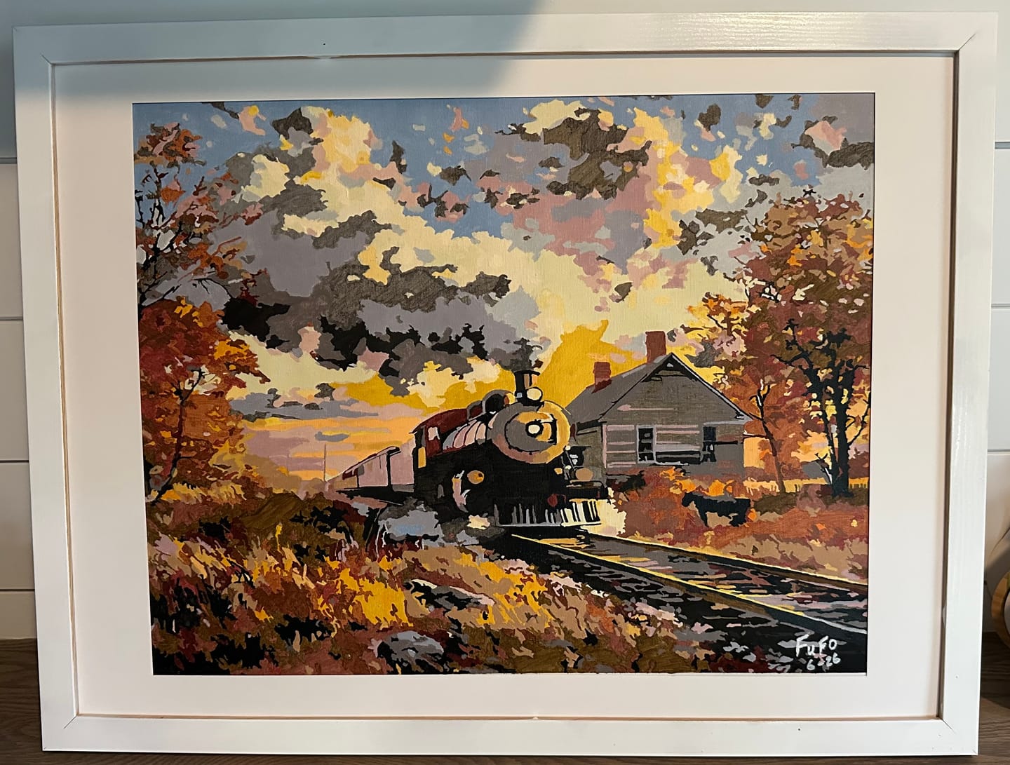 Customer photo review of Custom Paint By Numbers Kit