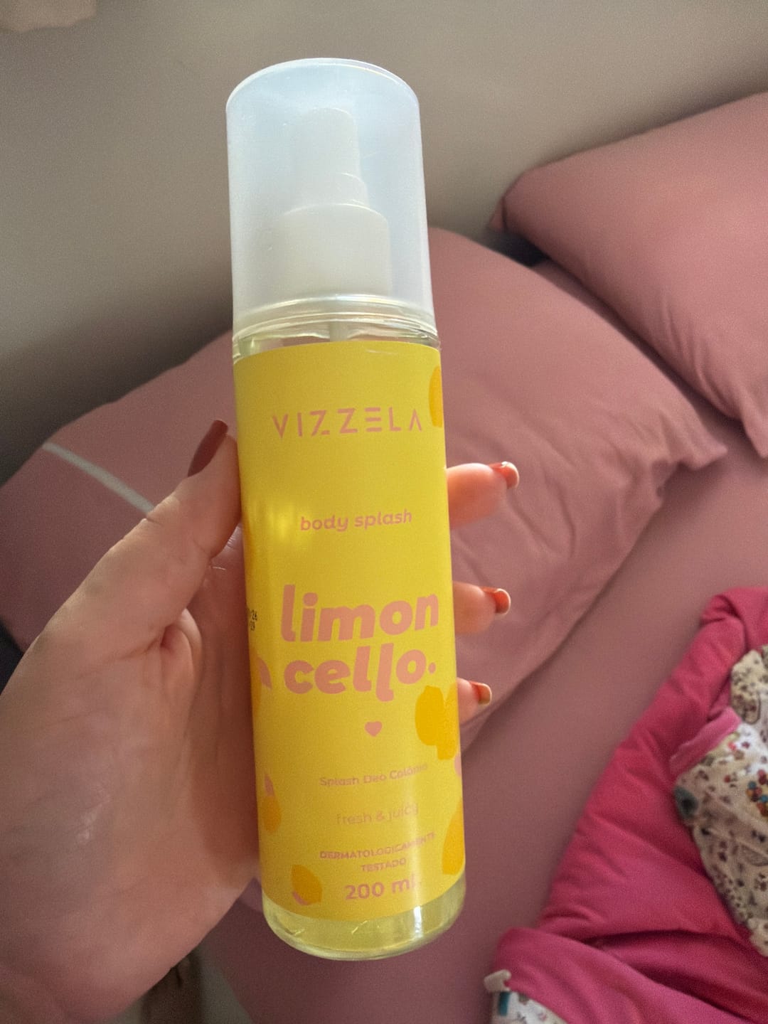 Customer photo review of Body Splash Deo Colônia Limoncello – Vizzela