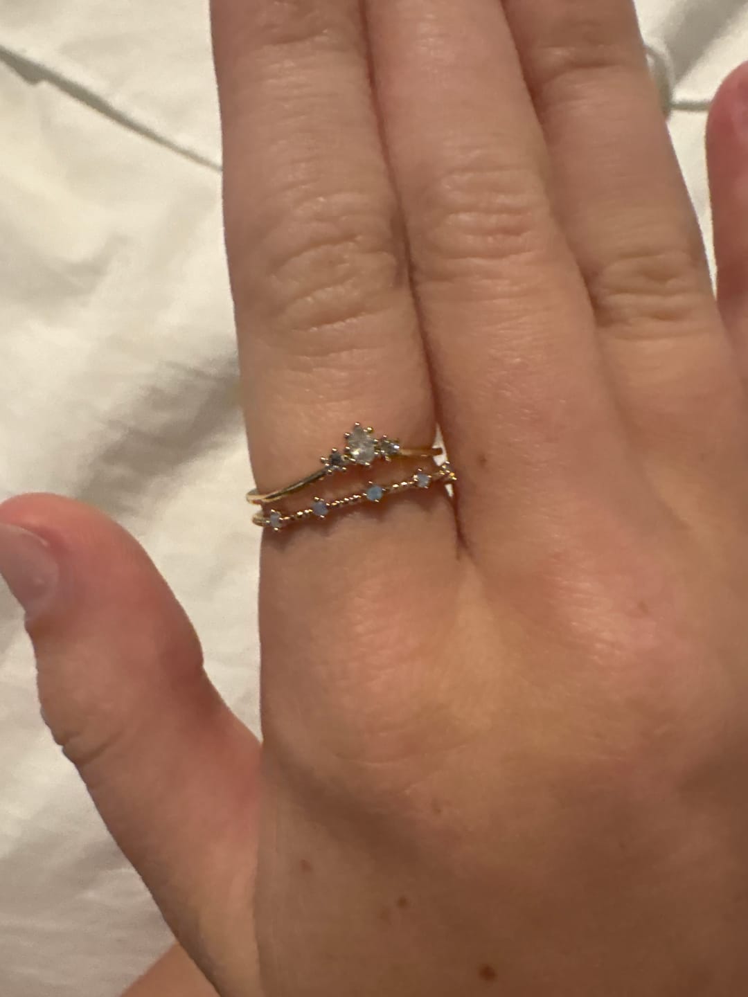 Customer photo review of Lowri Turquoise Ring