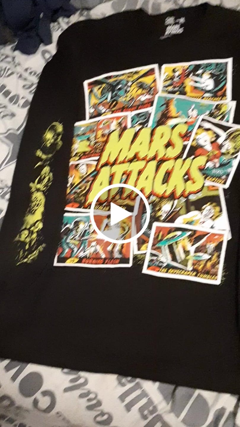 Customer video review of MARS ATTACKS: WAX PACK LEGACY - LONG SLEEVE SHIRT
