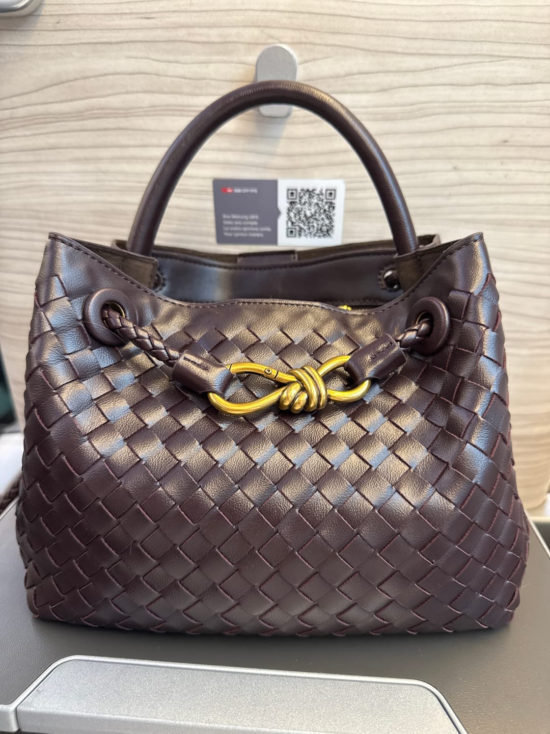 Customer photo review of Lucia Woven Bag
