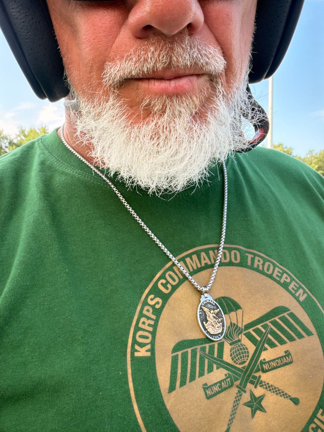 Customer photo review of ST. MICHAELS BADGE.