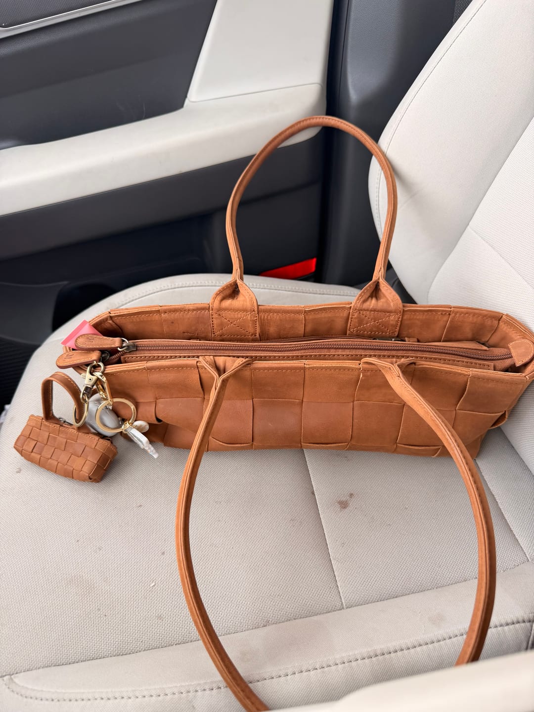 Customer photo review of Woven Rosalie - Saddle (Light)
