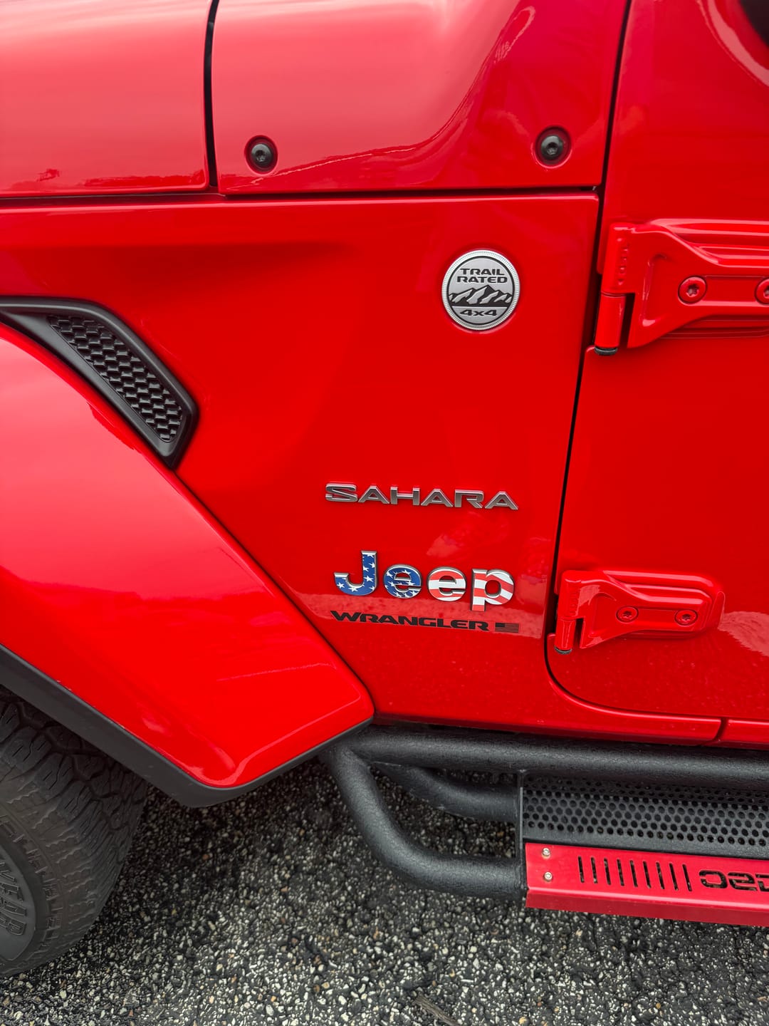 Customer photo review of JEEP Wrangler Emblem Overlay Decal Set | Fits JL, JK, TJ & YJ