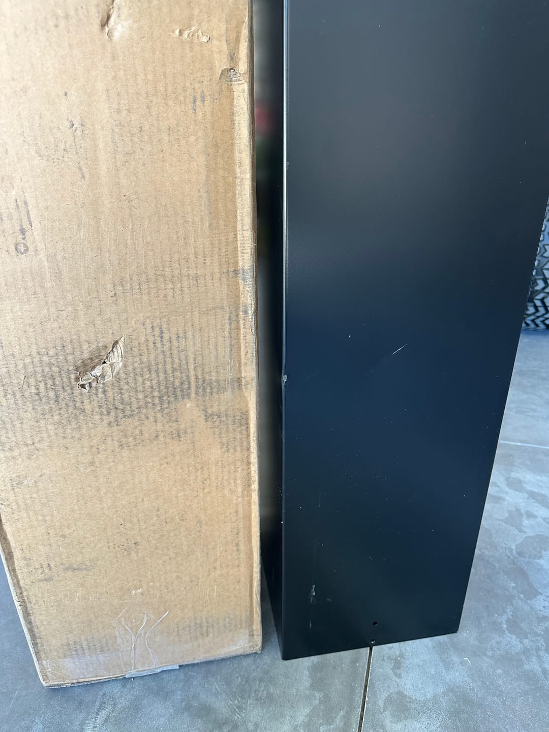 Customer photo review of Address Column - White Translucent Plexiglass Backing Upgrade