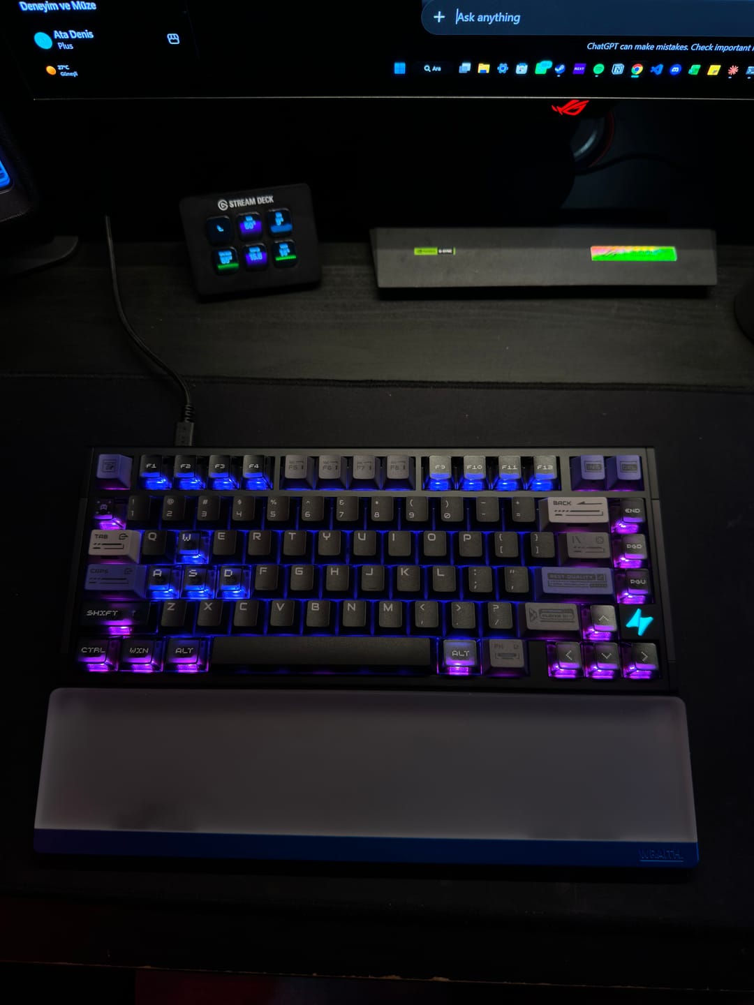 Customer photo review of ATK RS7 V2 Alüminyum Klavye (Manyetik Switch / HE)