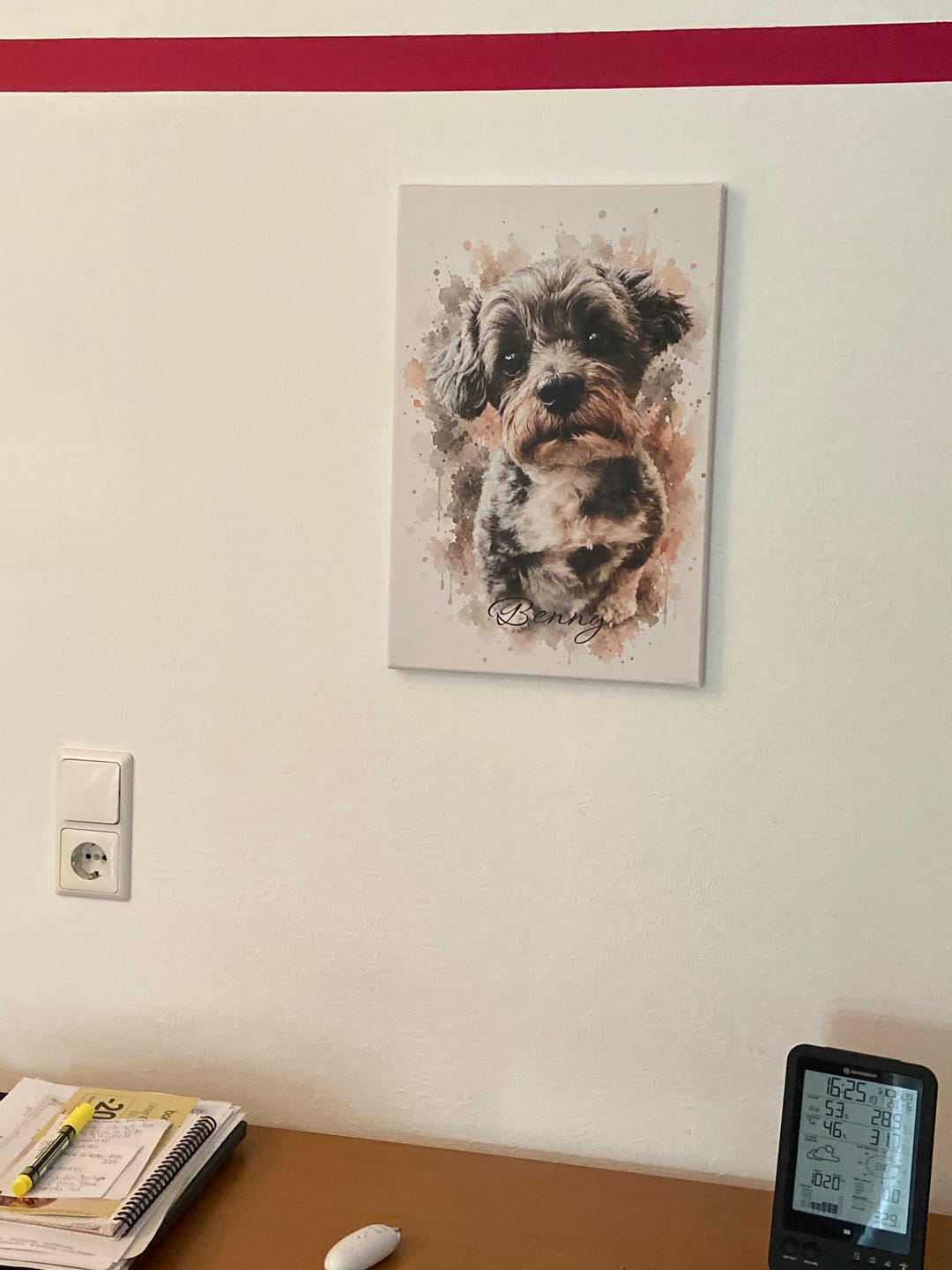 Customer photo review of Dein Haustier als Kunstwerk – mit Live-Vorschau, als Poster oder Leinwand