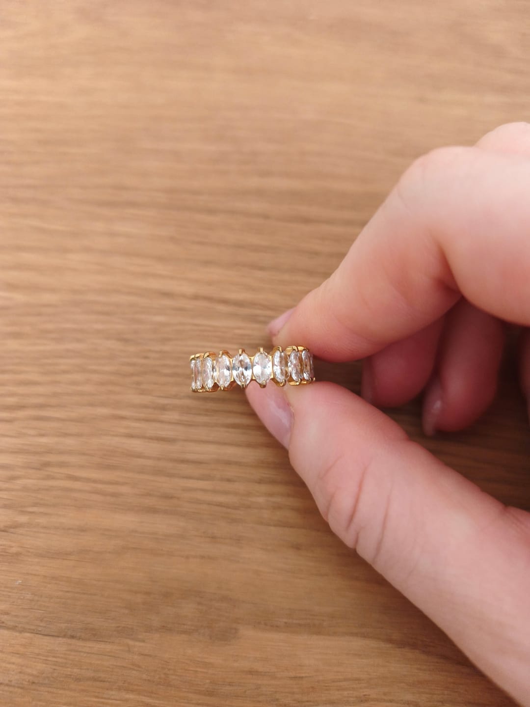 Customer photo review of Sparkle Deluxe Ring | 18K vergoldet