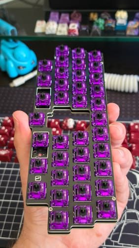 Customer photo review of HMX Cthulhu Linear Switch FACTORY LUBED (10PCS)