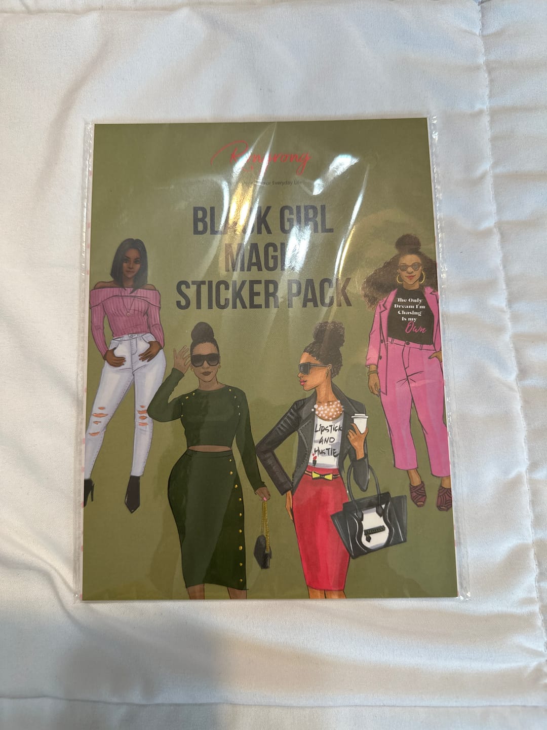 Customer photo review of Black Girl Magic Planner Sticker Pack