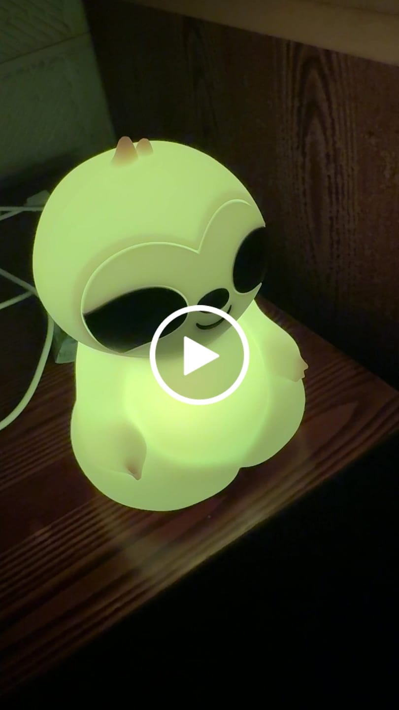 Customer video review of Lámpara con ruido blanco Perezoso