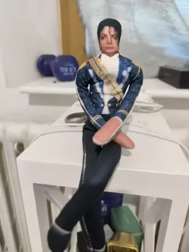 Customer photo review of Michael Jackson Funny Doll Plush