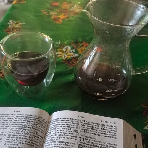 Customer photo review of Café Bourbon Chiroso, Colombia - 250g Grano Entero
