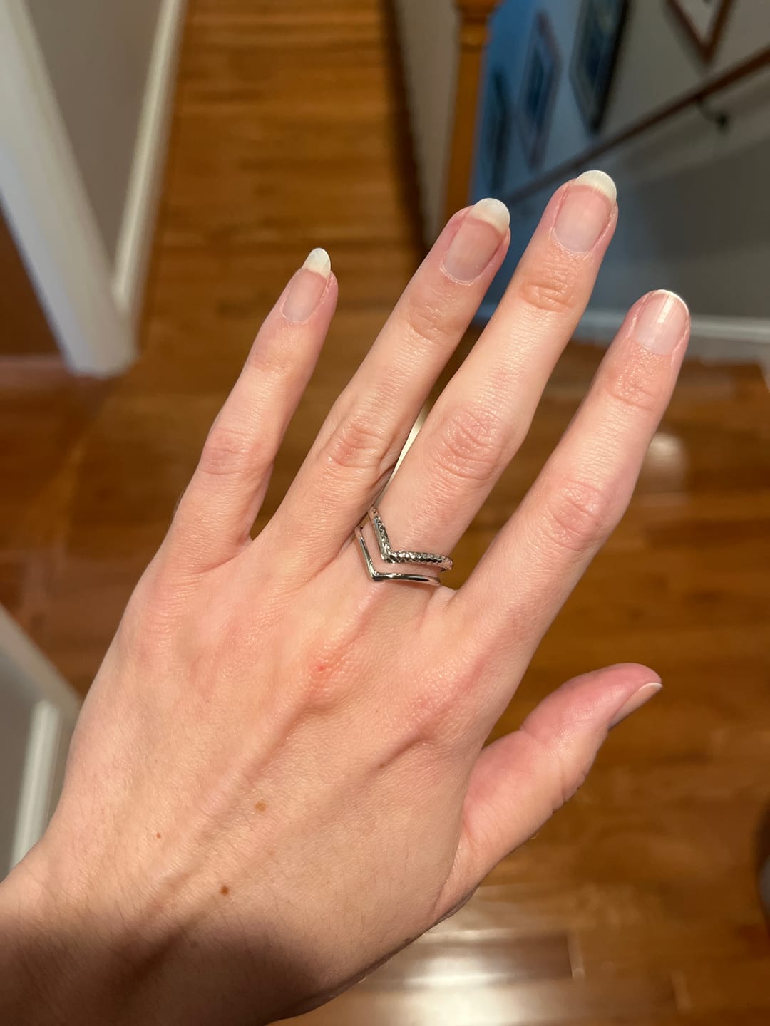 Customer photo review of Silver Harper Layered Wrap Ring