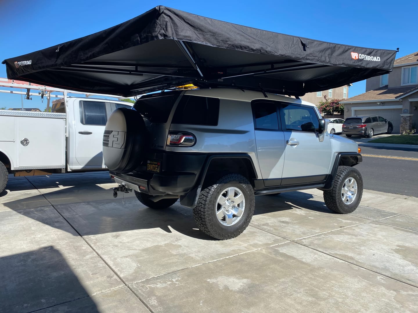 Customer photo review of OPENROAD  270 Free Standing Awning for Camping-Adventure Series
