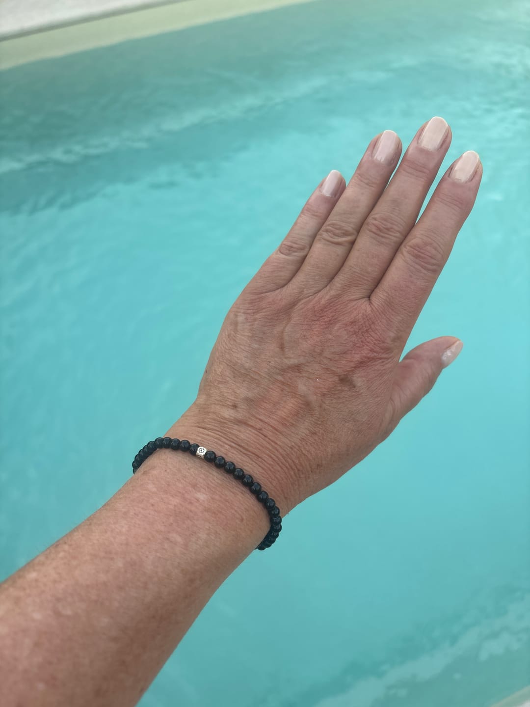Customer photo review of Obsidian Armband - Perlen