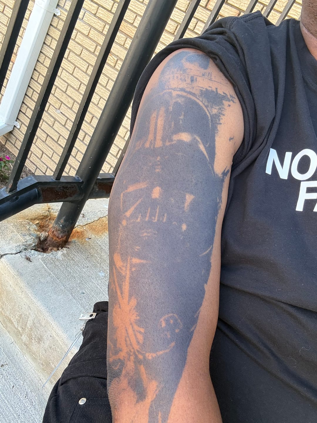 Customer photo review of Full Sleeve Custom Semi-Permanent Tattoo