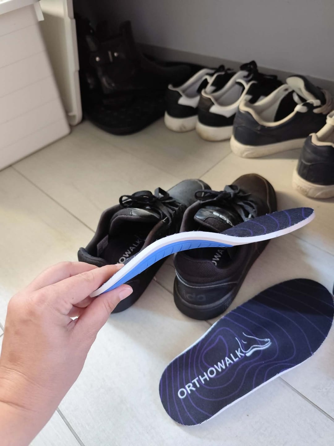Customer photo review of OrthoWalk Premium Orthopedic Insoles