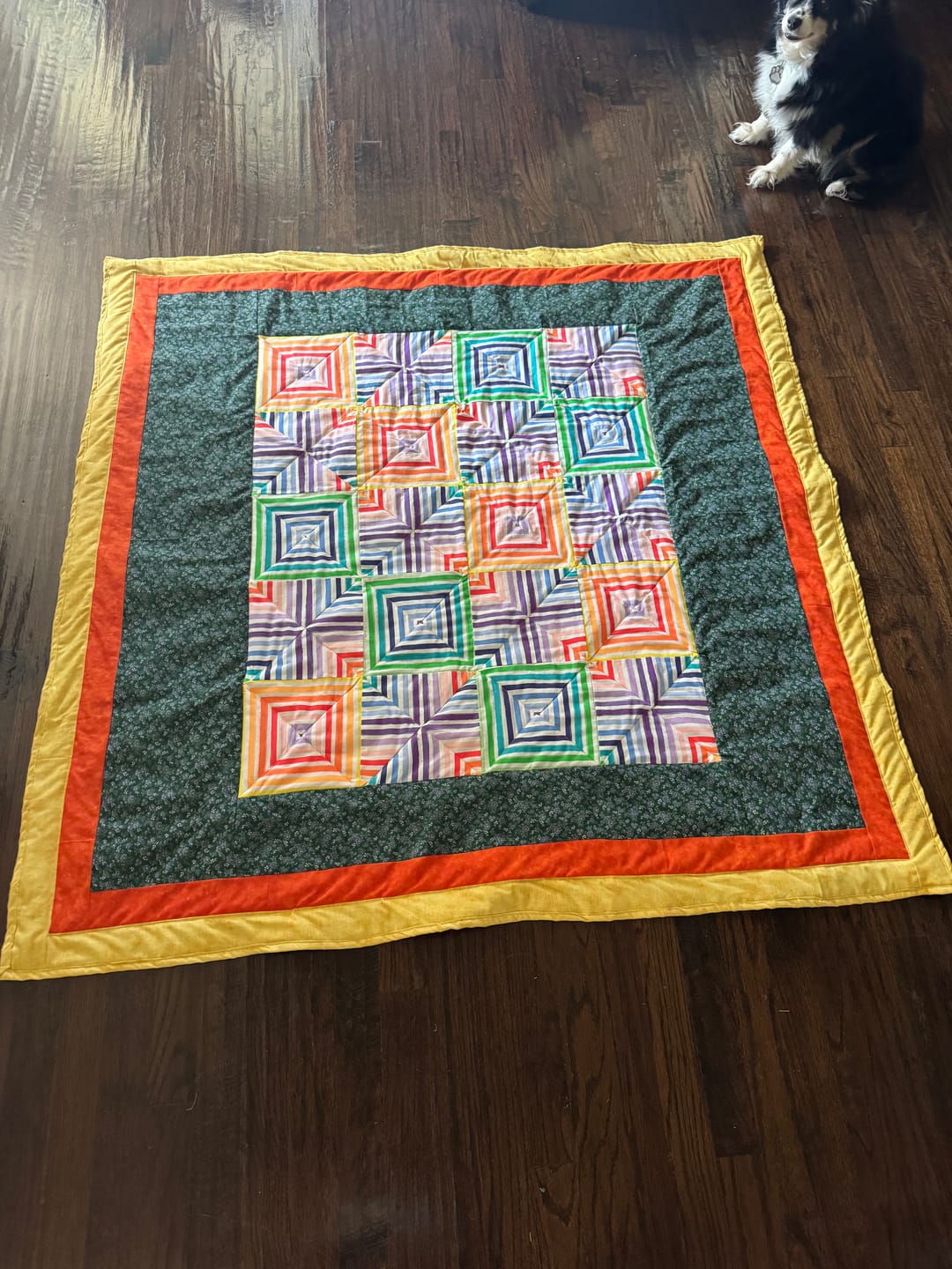 Customer photo review of Over the Rainbow Stripes Fabric