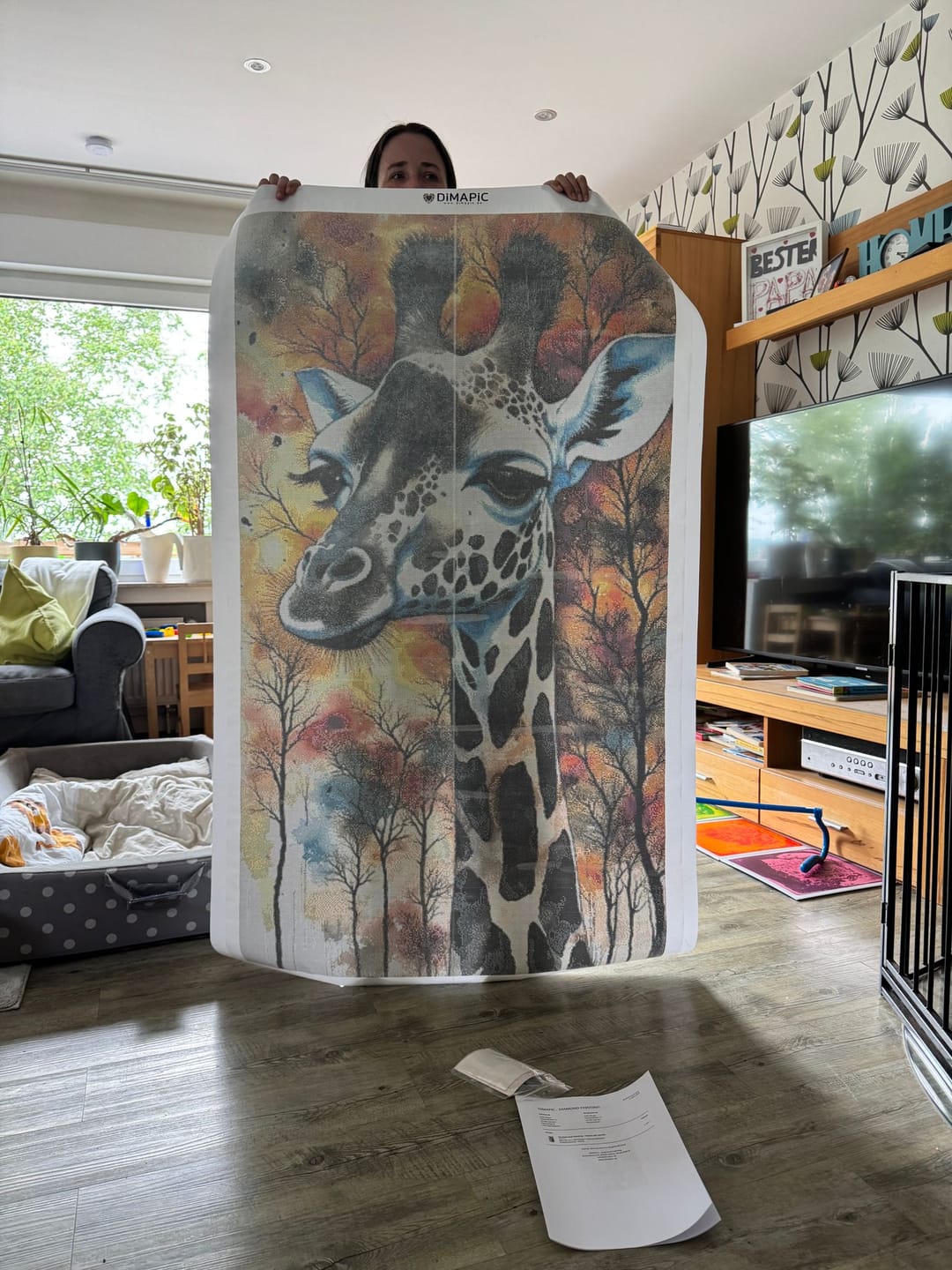 Customer photo review of 5D Diamond Painting - Helene die Giraffe