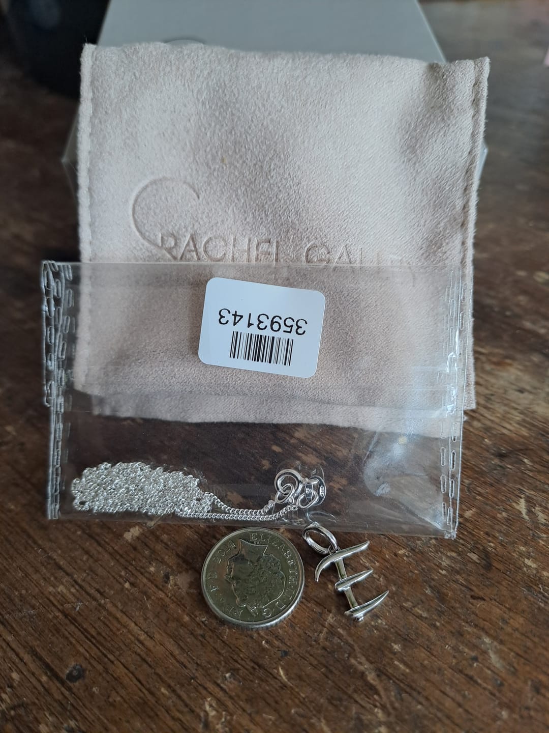 Customer photo review of Molto Initial Charm Pendants