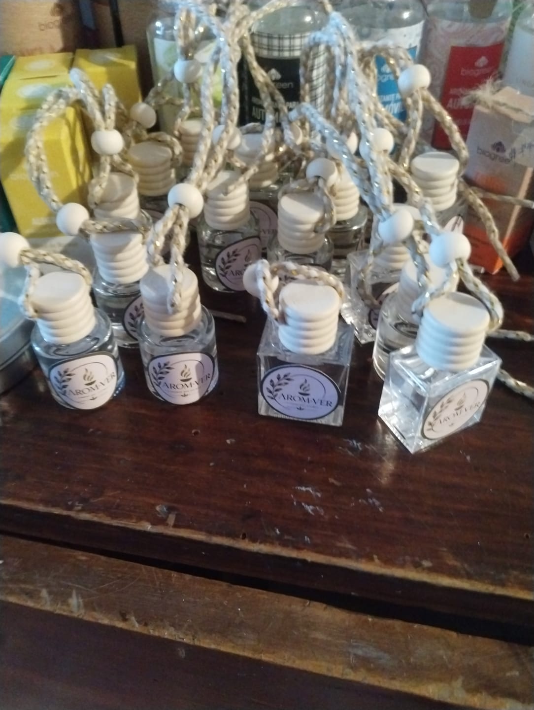 Customer photo review of Envase 8 ml difusor auto redondo tapa redonda tapón