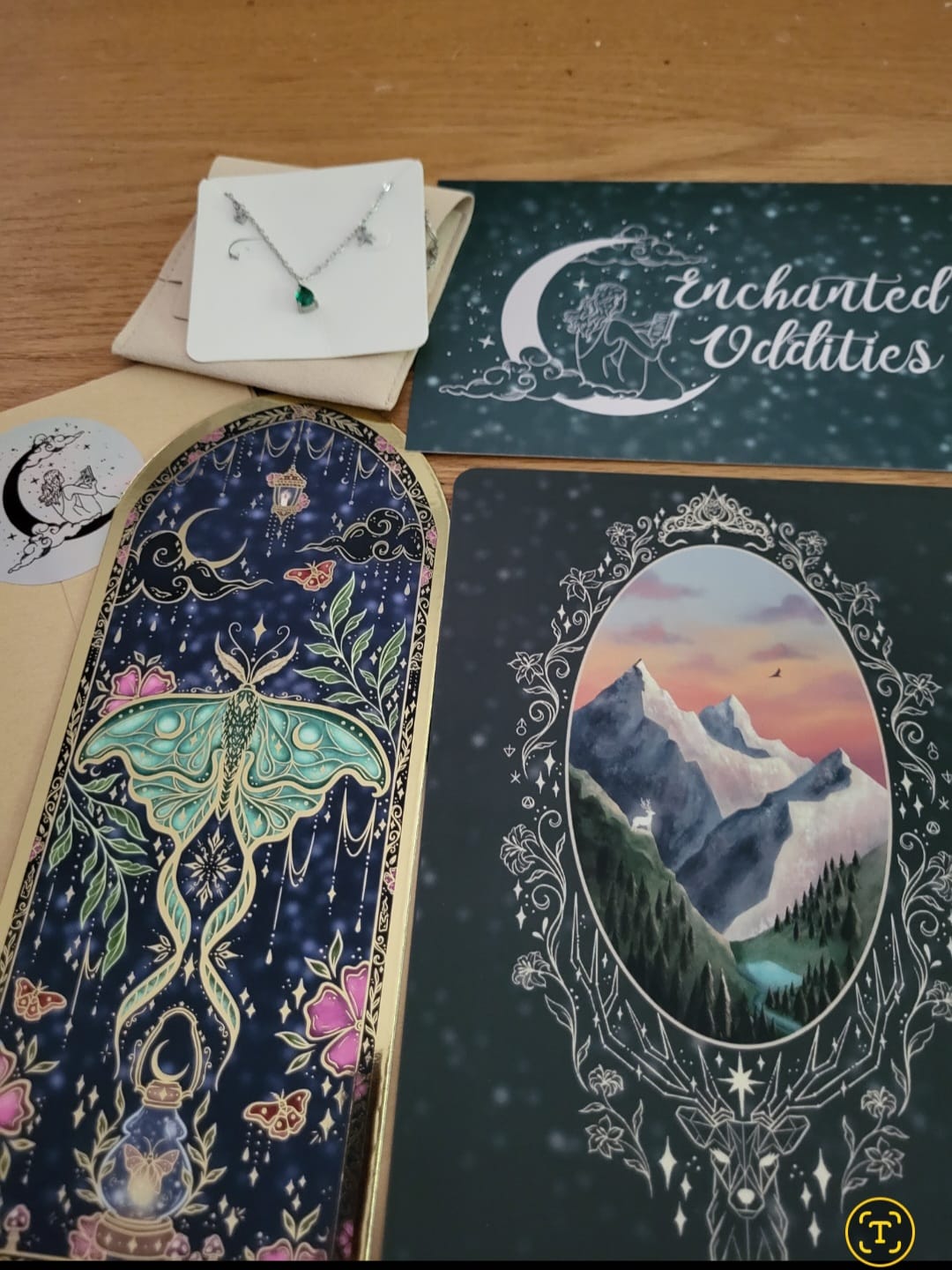 Customer photo review of Enchanted Moth Bookmark