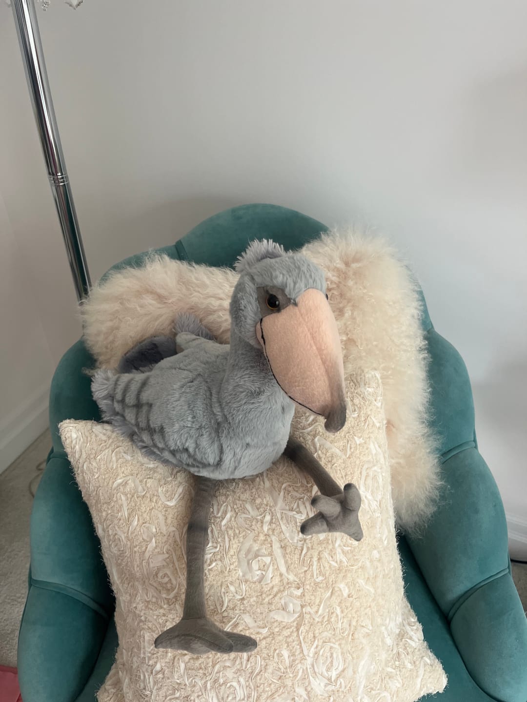 Customer photo review of Shoebill Stork Bird Soft Stuffed Plush Toy