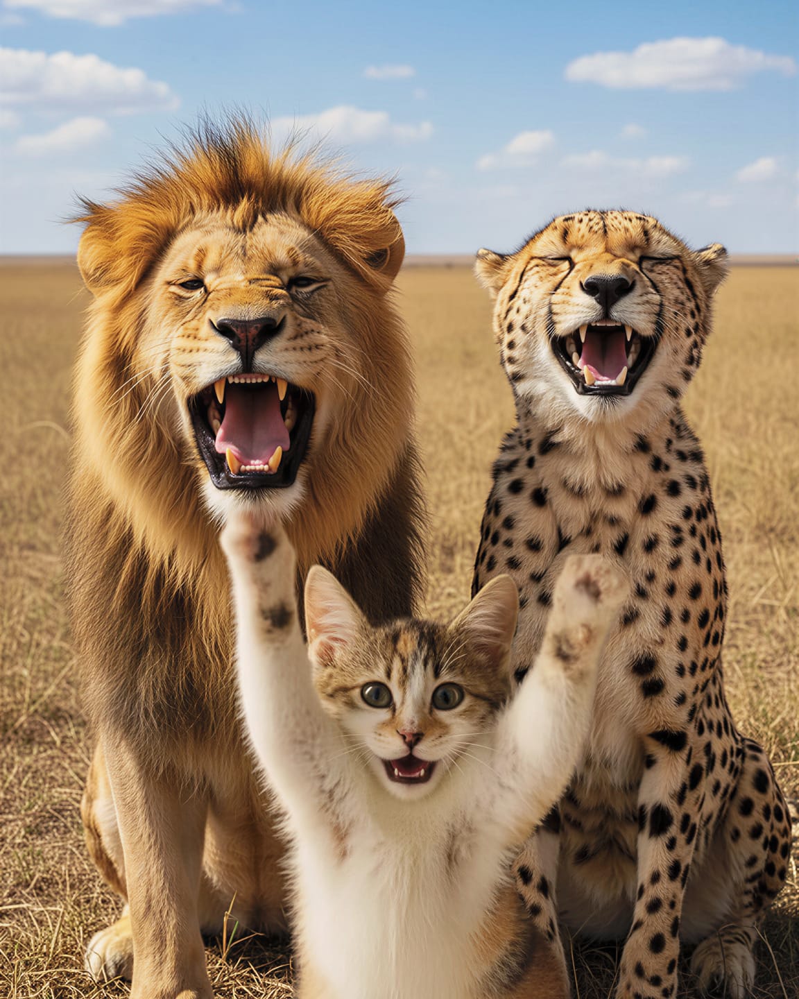 Customer photo review of Artzuzu Custom Portrait For Pets - Jungle Kings