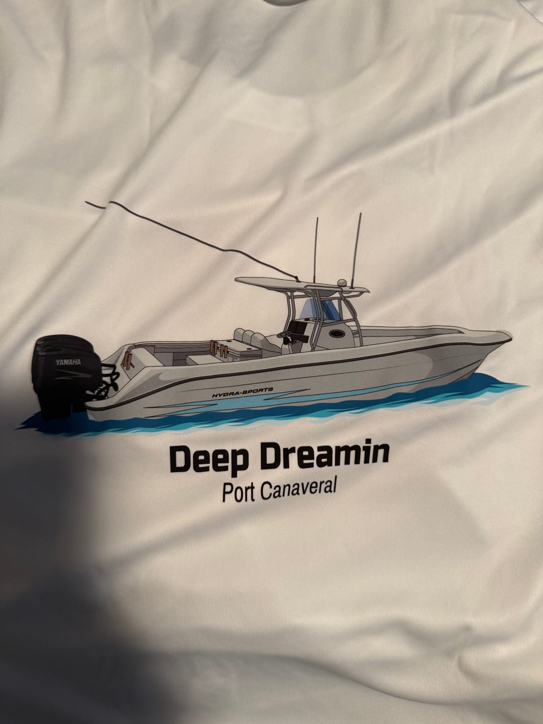 Customer photo review of Dri-FIT Long Sleeve Custom Boat Shirts