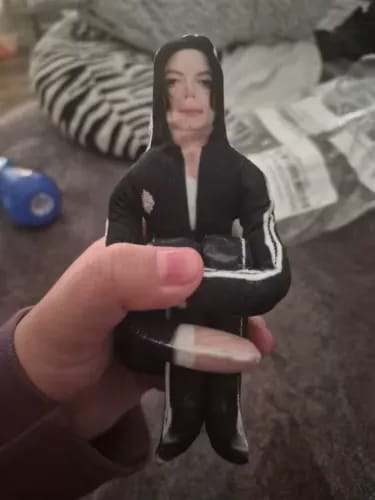 Customer photo review of Michael Jackson Funny Doll Plush